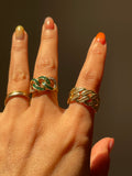 Diamond Encrusted Curb Band (size 7)